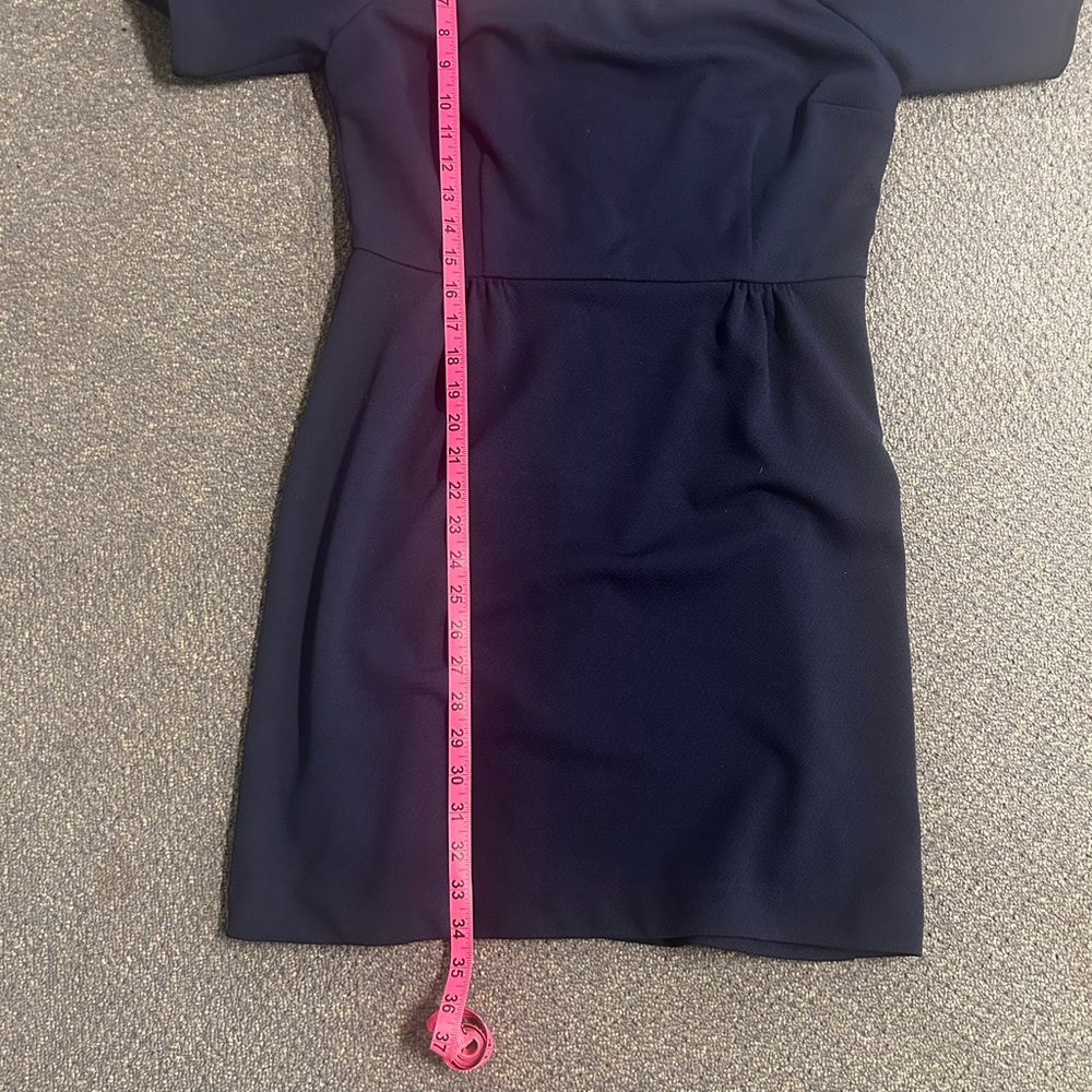 Trina Turk Navy Off-Shoulder Mini Dress - Picture 8 of 9